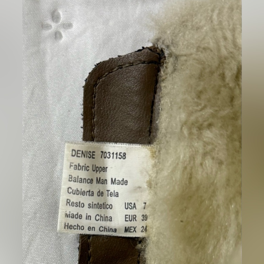 Vintage 90s No Boundaries Platform Boots Size 7 Fur Trimmed Strappy Fall Rare - Picture 16 of 16